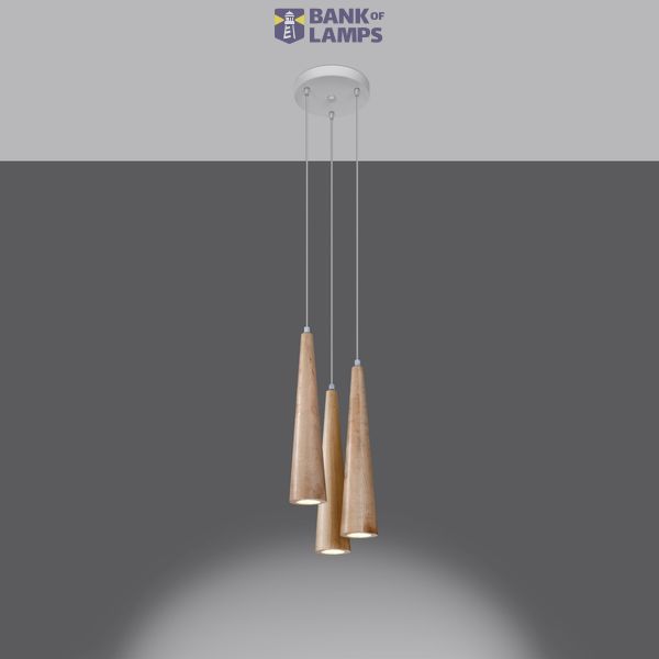 Pendant lamp SULA 3 natural wood SL.1101 image 7