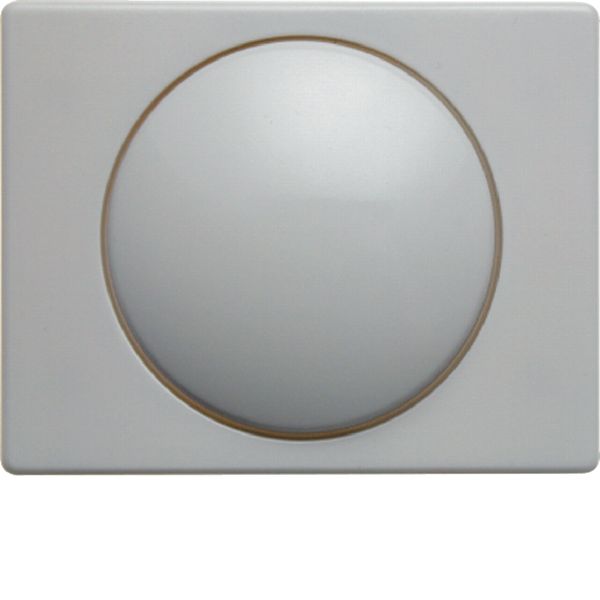 Center with knob for rotary dimmer/potmeter, berker Arsys, polar white image 1