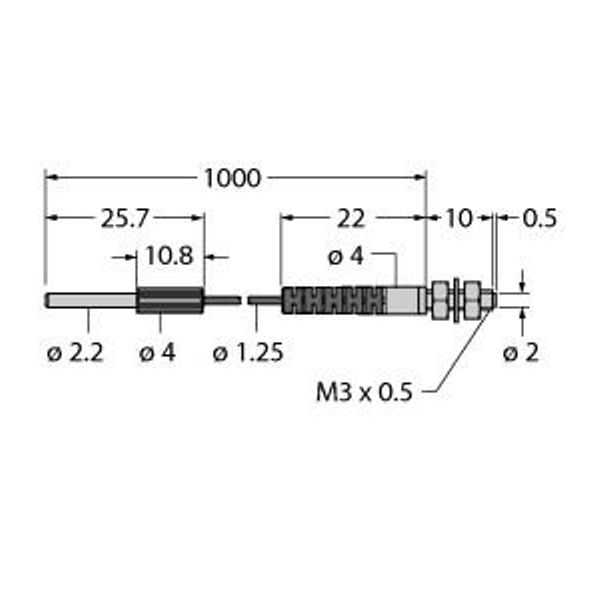 Plastic Fiber Single Conductor — Jacketed Optical Cable Made of Plastic Fiber   PIT23U-VL image 1