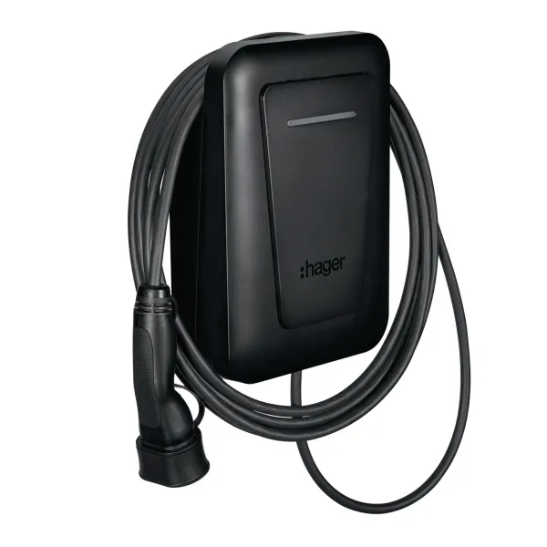 Charging station Hager witty one 3-phase 11kW 250×370×150mm cable 6.5m image 1