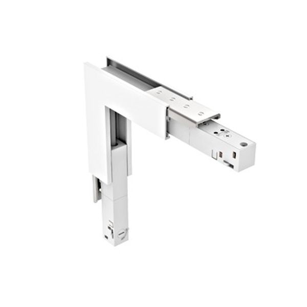 48V SLIM TRACK L-CORNER VER. WHITE image 1