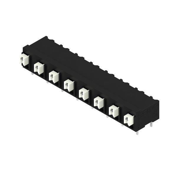Printed circuit board terminals, 7.50 mm, Number of poles: 8, 90°, Solder pin length (l): 3.5 mm, black, PUSH IN with actuator, Clamping range, max. : 1.5 mm², Tube image 2
