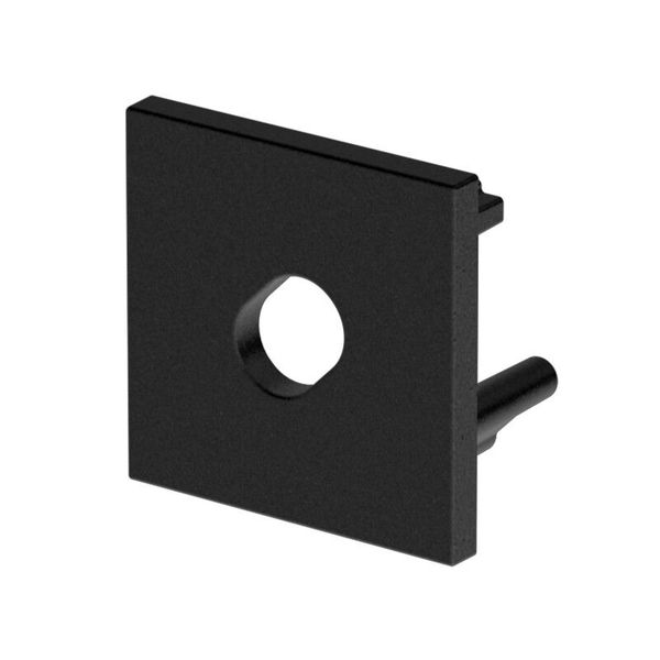 End cap for RD2 with hole, black color, 1pc image 1