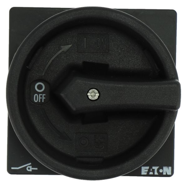 Main switch, P1, 40 A, rear mounting, 3 pole + N, STOP function, With black rotary handle and locking ring, Lockable in the 0 (Off) position, With met image 13