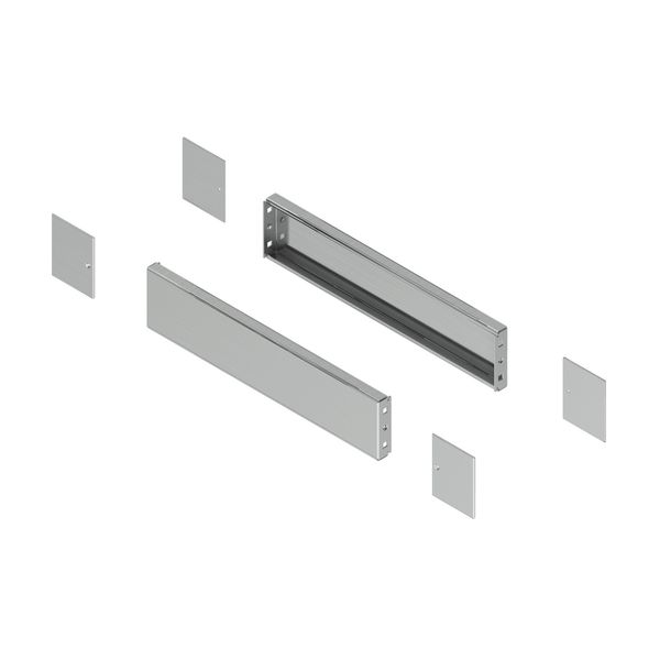 Spacial - side plinth - H100 D400 stainless steel 304L image 1