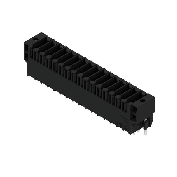 PCB plug-in connector, male header, Solder flange, THT/THR solder connection, 3.50 mm, Number of poles: 16, 180°, Solder pin length (l): 3.5 mm, tinned, black, Box image 3
