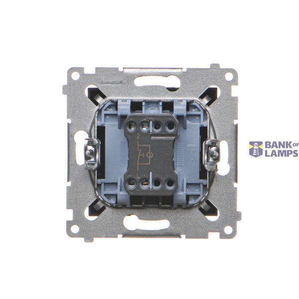 Single computer socket RJ45 category 6 with anti-dust cover, (module), black matt image 1
