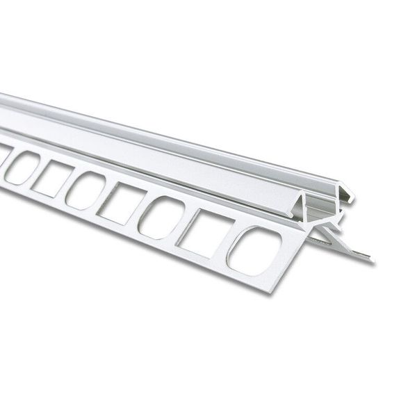 Aluminum profile for tiling and paving DS, 39x27mm, without diffuser, 2m image 1