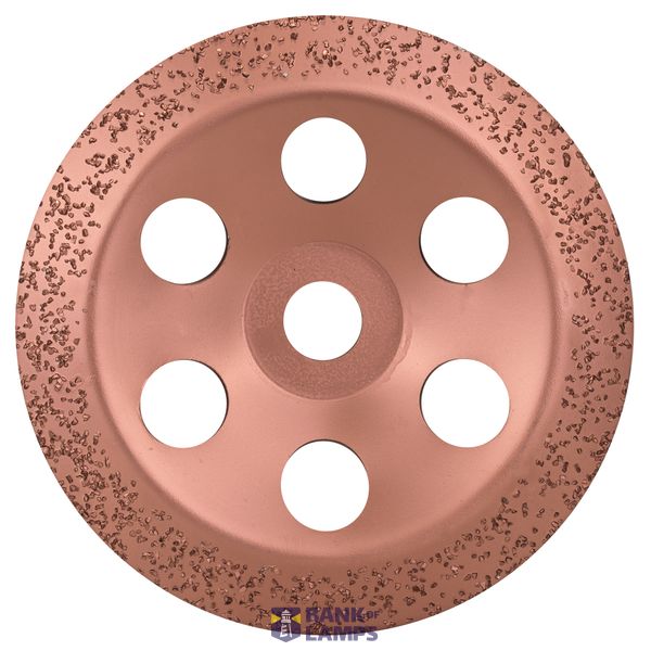 Tungsten carbide grinding head 180 x 22.23 mm; medium, angled image 1