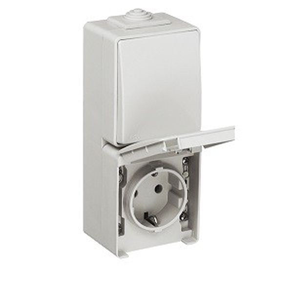 TWO-WAY SWITCH+SAF EARTH SOCK(SKO)DOUB VERTIC image 1