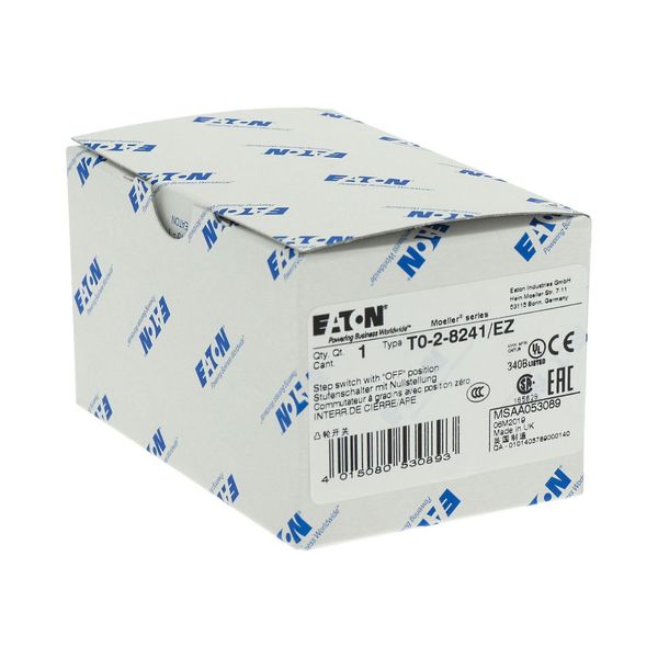 T0-2-8241/EZ Step switches, T0, 20 A, centre mounting, 2 contact unit(s), Contacts: 3, 45 °, maintained, With 0 (Off) position, 0-3, Design number 8241 image 21