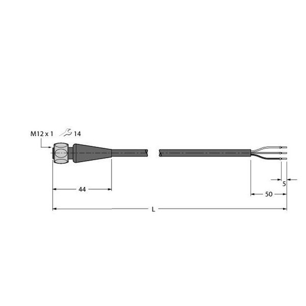 Food & Beverage Hygienic, PVC Connection Cable   RKH4-20/TFE image 2
