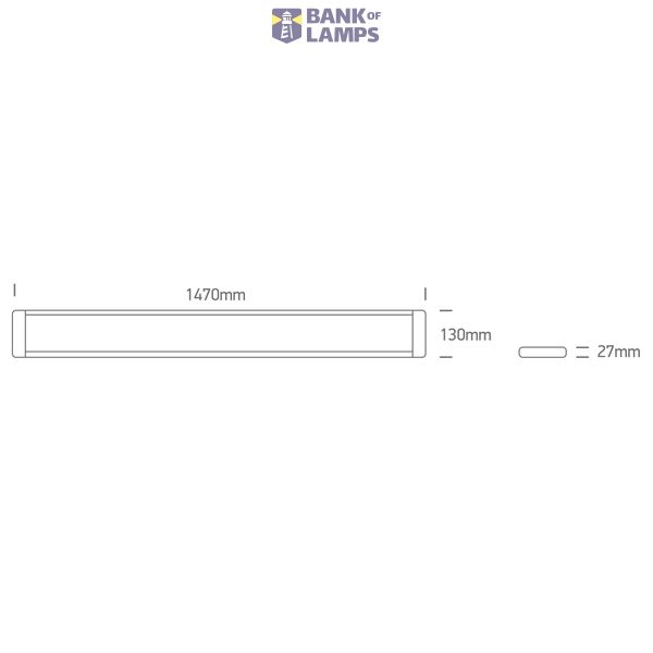 WHITE LED 50W CCTV IP20 230V image 2