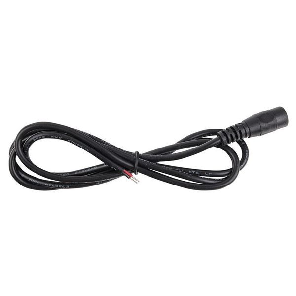 Power connector socket free end (AWG 22/0.34 mm2) black max. 3 A length 1 m image 1