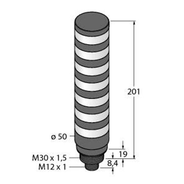 LED Signal Light Compact Signal Tower   TL50C7KQ image 1