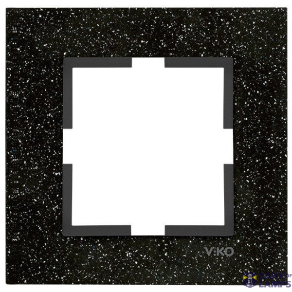 Novella Accessory Corian - Black Quartz One Gang Frame image 1