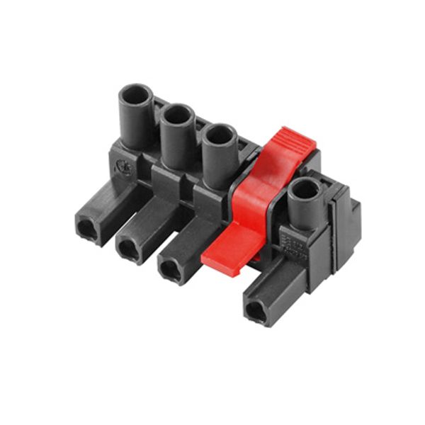 PCB plug-in connector, female plug, 7.62 mm, Number of poles: 6, 180°, Clamping yoke connection, Clamping range, max. : 4 mm², Box image 1