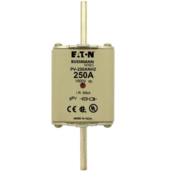 Fuse-link, high speed, 250 A, DC 1000 V, NH2, gPV, UL PV, UL, IEC, dual indicator image 2