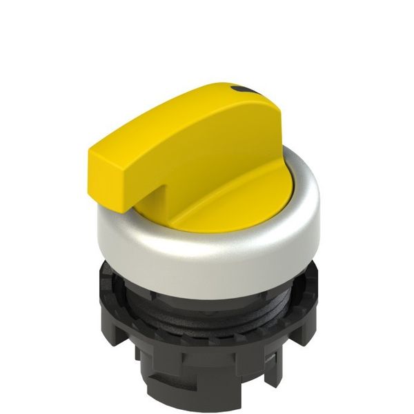 Illuminated long handle selector, 3 positions yellow with marking image 1