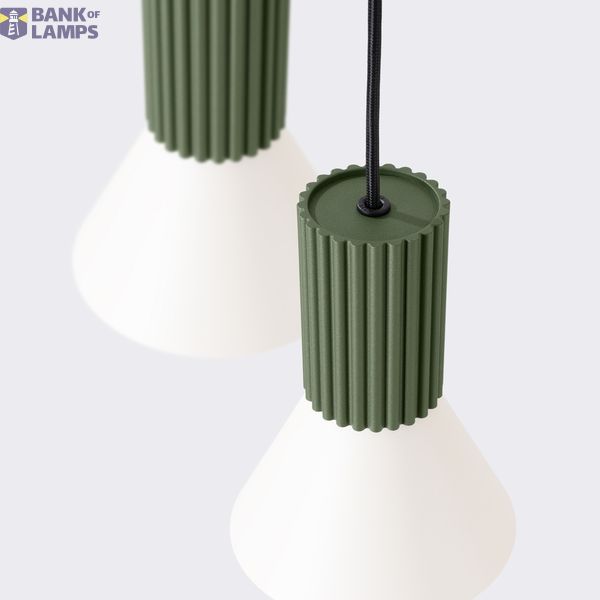 Pendant lamp ESTRIA 3P beige/olive green image 10