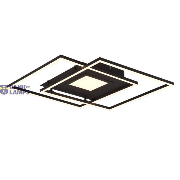 Via LED ceiling lamp matt black image 1