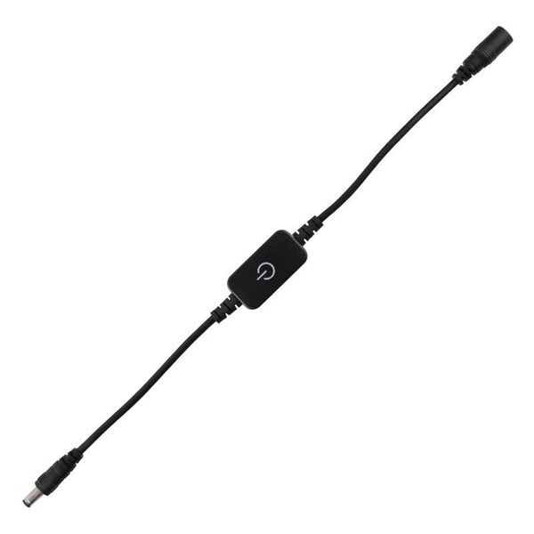 Touch dimmer with power connectors, black color, max. 6A image 1
