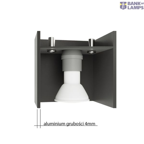 WALL LAMP QUAD 1 ANTHRACITE G9 1X40W IP20 image 8
