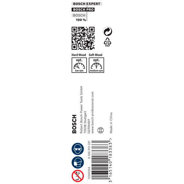 Wood auger bit, hexagon 15 x 170 x 235 mm, d 11,1 mm image 1