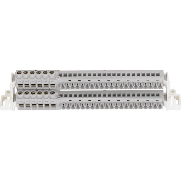 Two-level terminal support with plug-in terminals 2x(6x16 mm2 + 21x4 mm2) image 2