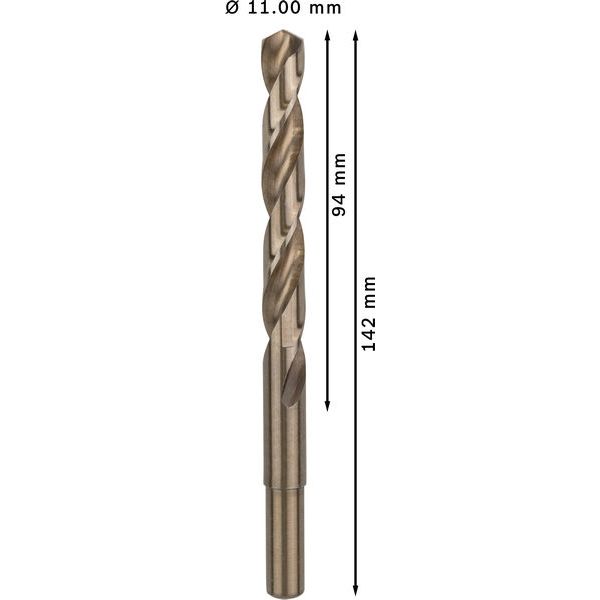 Metal drill bits HSS-Co, DIN 338 11 x 94 x 142 mm 5 pcs. image 2