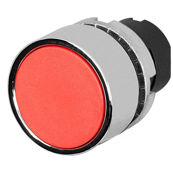 Guarded push-button, red, metal image 1