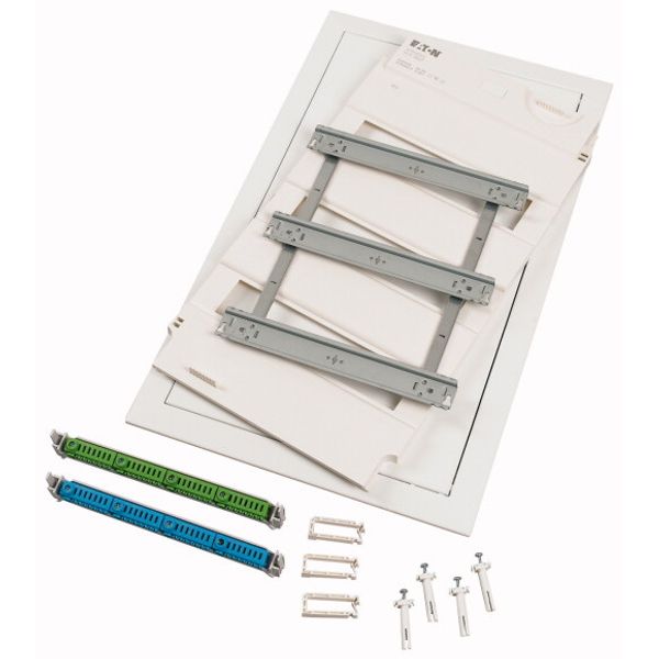 KLV-SF3UPP-4PR Flush-mounting expansion kit with plug-in terminal 3 row, form of delivery for projects image 2