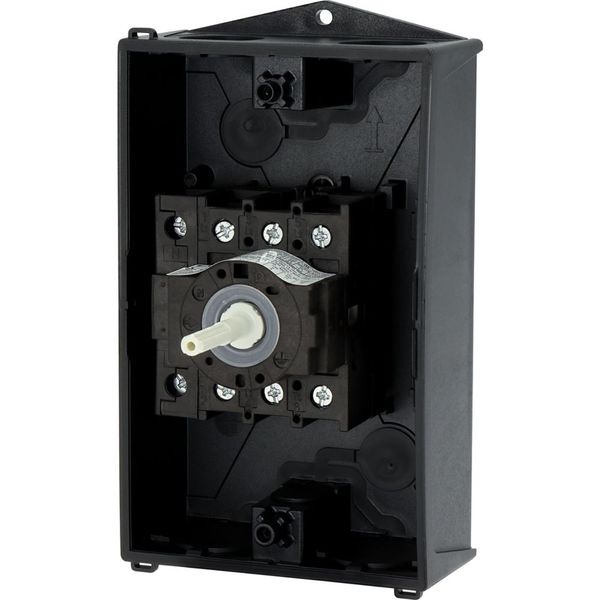 P1-25/I2/SVB-SW/N Main switch, P1, 25 A, surface mounting, 3 pole + N, STOP function, With black rotary handle and locking ring, Lockable in the 0 (Off) position image 26