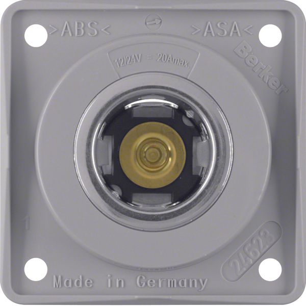 Integro Insert-Power Socket Outlet 12V Grey Glossy image 1