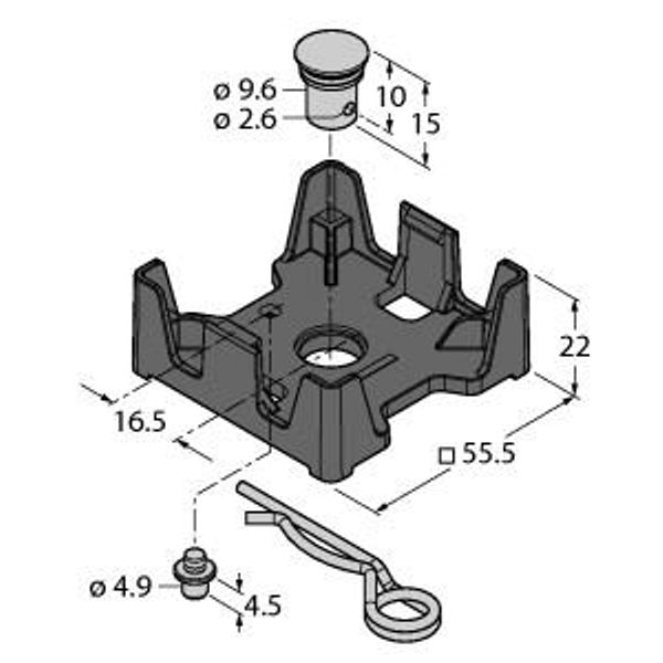 Accessories Mounting Bracket   TH-Q51S-HT image 1