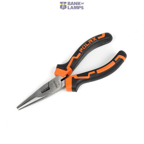 Long nose pliers  two components handles Cr-V, 160 mm image 1