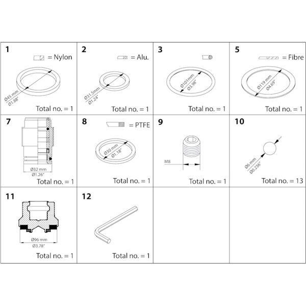SVA Overhaul kit DN 100 image 1