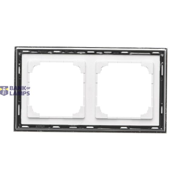 Interdediate switch with LED indicator light without pictogram, 10AX, black matt image 1