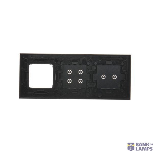 Triple frame, metal, classic inox image 2