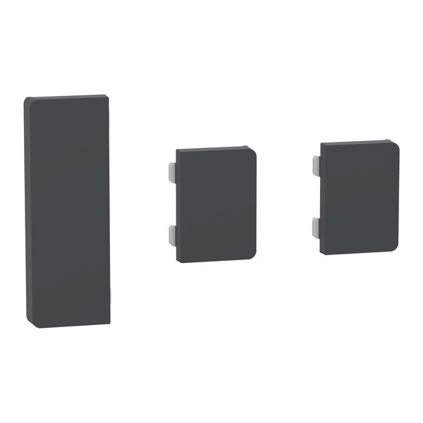 Push button, KNX, Merten System Design, 3gang, rockers, Anthracite image 1