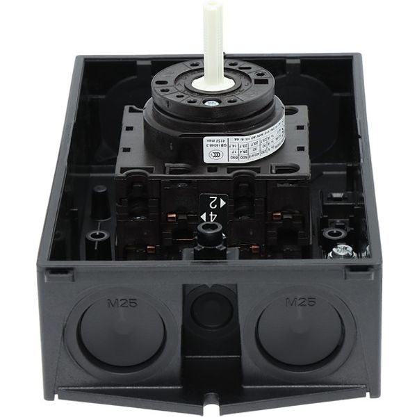T3-2-8400/I2 Reversing switches, T3, 32 A, surface mounting, 2 contact unit(s), Contacts: 4, 45 °, maintained, With 0 (Off) position, 1-0-2, Design number 8400 image 6