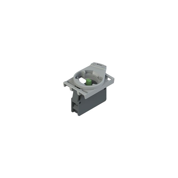 Complete unit with contact block 1NO and fixing adapter image 1
