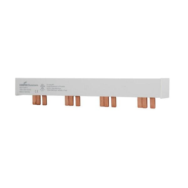 BUSBAR, low voltage, 100 A, AC 600 V, DC 600 V, 22 x 37 x 214 mm, 12P, UL image 3