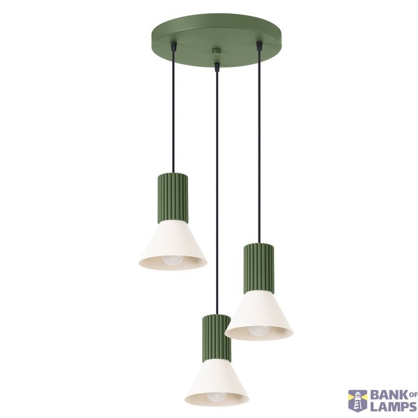 Pendant lamp ESTRIA 3P beige/olive green image 8