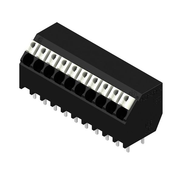 Printed circuit board terminals, 3.50 mm, Number of poles: 10, 135°, Solder pin length (l): 3.5 mm, black, PUSH IN with actuator, Clamping range, max. : 1.5 mm², Tube image 3