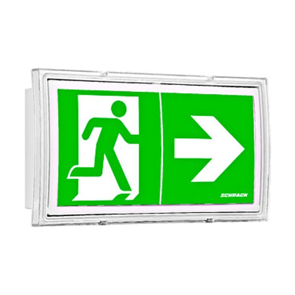 Emergency luminaire PM Autotest LED 3h 230V AC wall mounting image 1