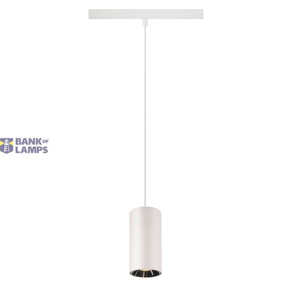 NUMINOS® S 48V TRACK DALI, pendant light, white / chrome, 16W, 1050lm, 3000K, CRI90, 55° image 1