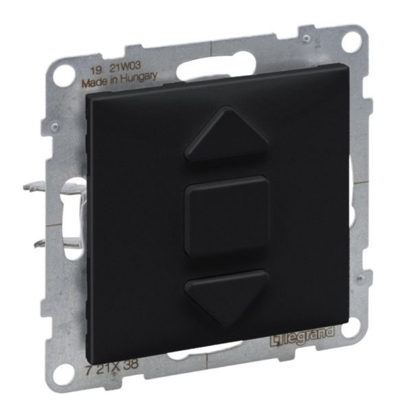 ROLLER BLIND PUSH BUTTON BLACK image 1
