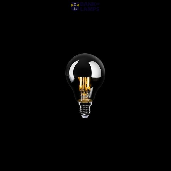 LED Silver Half Sphere Mini Globe Light Bulb G45 4.8W 380Lm E14 2700K Dimmable - A01 image 2