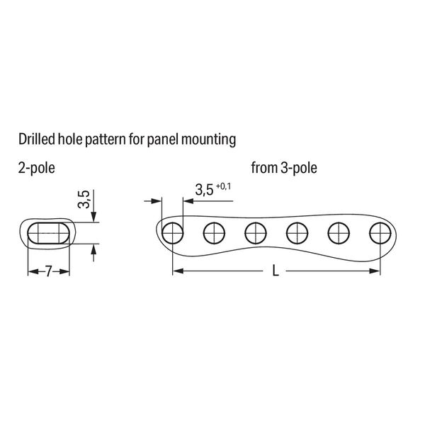 2-conductor combi strip 100% protected against mismating Snap-in mount image 2